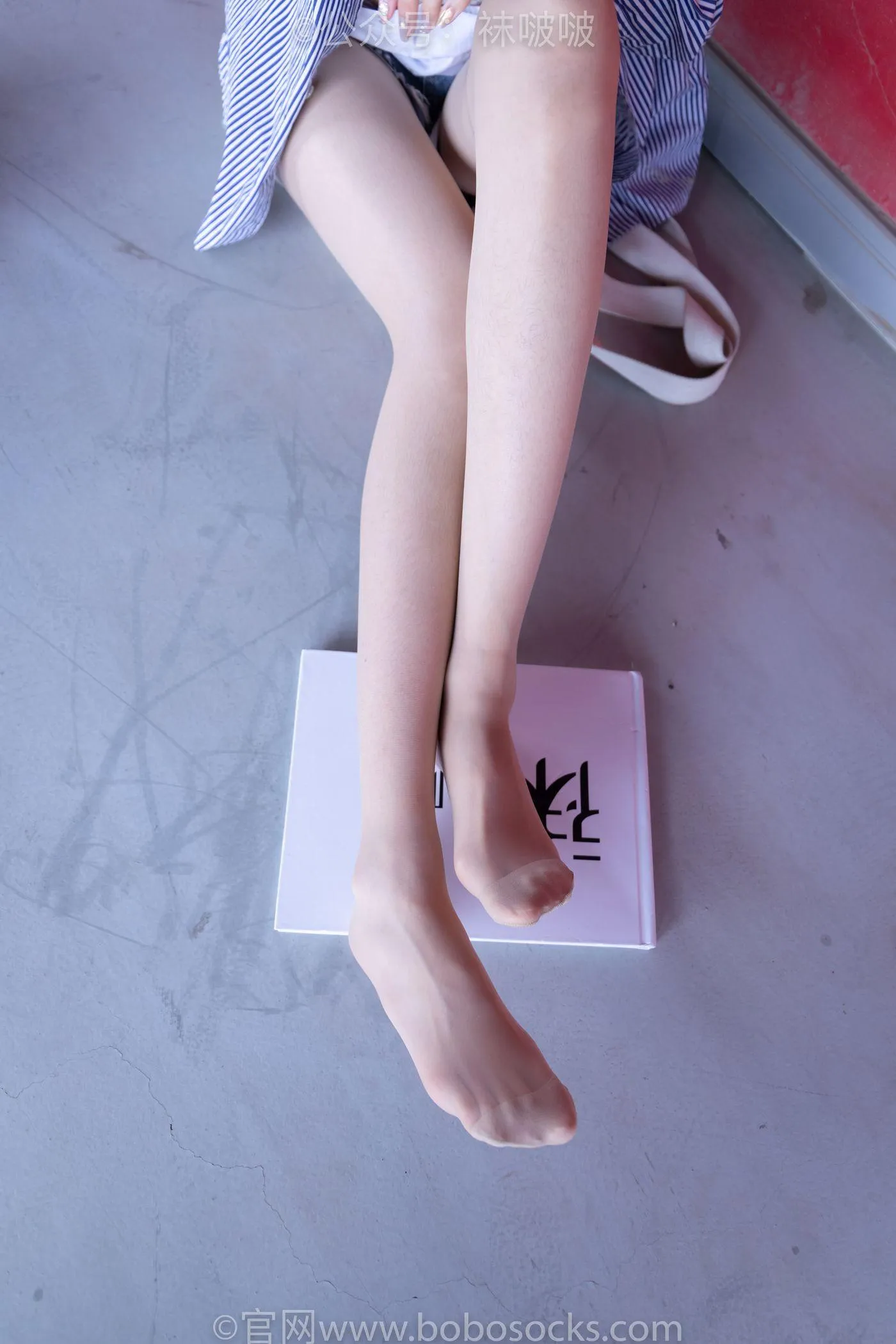 [BoBoSocks袜啵啵]NO.011 稚予-AJ、白色短棉袜、肉丝 [139P]插图4